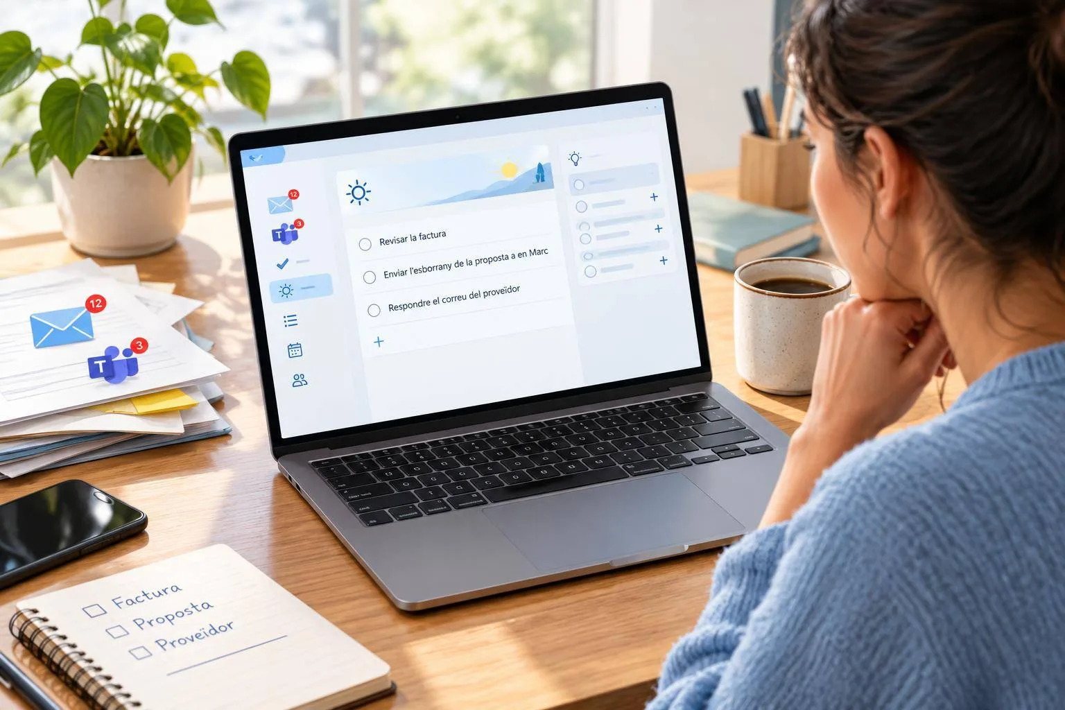 Començar el dia amb tres prioritats a Microsoft To Do