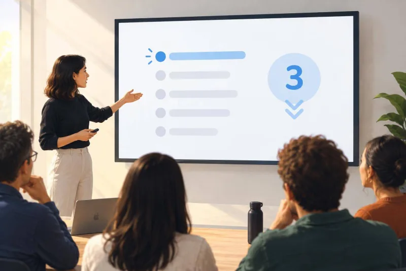 Mostra una idea cada vegada amb les composicions del Keynote