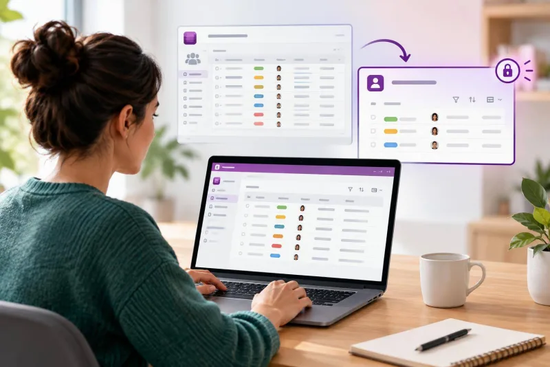 Una vista privada a Microsoft Lists per veure només la feina que et toca